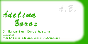 adelina boros business card